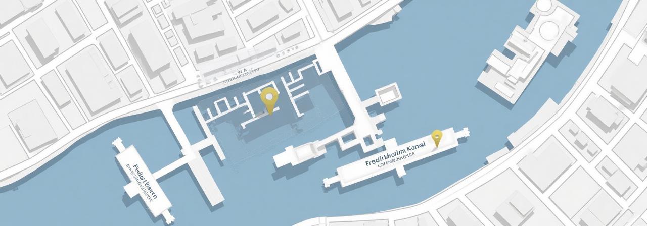 Kort over Frederiksholms Kanal København